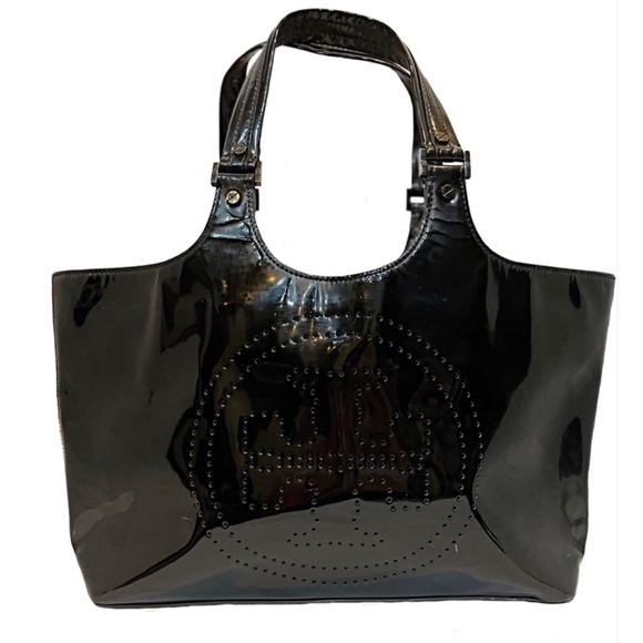 Tory Burch Black “Bombe” Patent Leather Bag - Picture 1 of 14